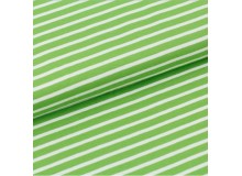 Biojersey Streifen - Kiwi grün